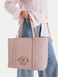 Nine West Torebka EO-Merla-LDA8446 Różowy. Czerwone shopper bag Nine West, bez wzorów, z materiału, bez dodatków. Za 329,99 zł.
