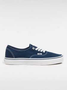 Vans Skórzane sneakersy "Authentic" w kolorze granatowym rozmiar: 35. Niebieskie trampki Vans, bez wzorów, bez zapięcia. Za 96,60 zł.