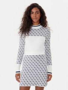 Guess Sweter W5BR24 Z3JD2 Écru Slim Fit. Swetry klasyczne Guess, xs, z syntetyku, bez kołnierzyka. Za 299,99 zł.