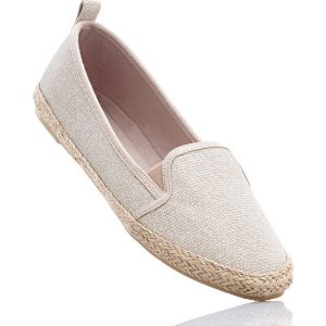 Espadryle bonprix czerwone złoto. Balerinki marki bonprix. Za 24,99 zł.