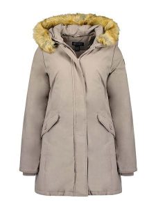 Canadian Peak Parka "Dinastipeak" w kolorze szarobrązowym rozmiar: XL. Brązowe płaszcze Canadian Peak, xl, bez wzorów, bez kaptura. Za 217,99 zł.