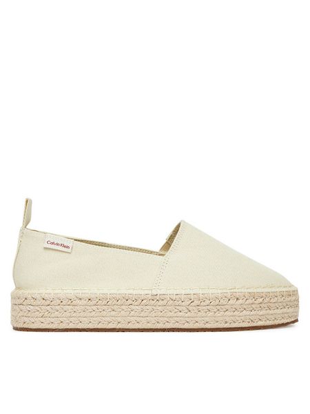 Calvin Klein Jeans Espadryle Platform Espadrille Ml Cs YW0YW01871 Beżowy. Brązowe espadryle Calvin Klein Jeans, bez wzorów, z jeansu, bez obcasa. Za 249,99 zł.