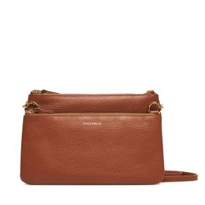 Torebka Coccinelle. Brązowe torebki klasyczne Coccinelle, bez wzorów, bez dodatków. Za 659,99 zł.