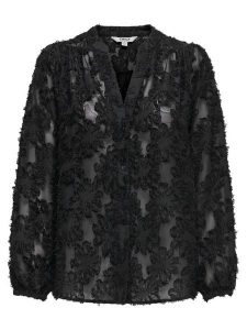 ONLY Bluzka Korsa 15360837 Czarny Oversize. Czarne bluzki ONLY, xl, bez wzorów, z syntetyku, bez kołnierzyka, bez ramiączek. Za 159,99 zł.