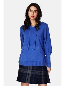 ASSUILI Bluza w kolorze niebieskim rozmiar: 40. Niebieskie bluzy Assuili, bez wzorów, z kapturem. Za 140,53 zł.