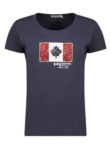 Canadian Peak Koszulka "Jermioneak" w kolorze granatowym rozmiar: L. Niebieskie bluzki Canadian Peak, l, bez wzorów, z bawełny, bez kołnierzyka, bez ramiączek. Za 57,45 zł.