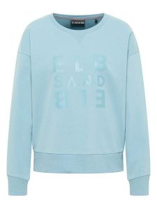 ELBSAND Bluza "Yula" w kolorze błękitnym rozmiar: L. Niebieskie bluzy ELBSAND, l, bez wzorów, z bawełny, bez kaptura. Za 174,02 zł.