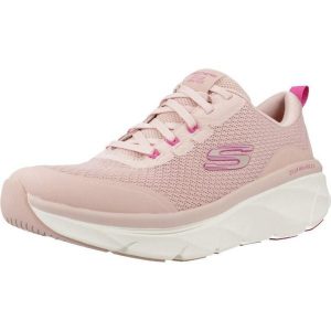Buty SKECHERS 150095S Rose. Czerwone buty sportowe Skechers, bez wzorów, z tkaniny, bez zapięcia. Za 349,99 zł.