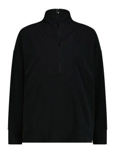 CMP Bluza polarowa w kolorze czarnym rozmiar: 38. Czarne bluzy CMP, bez wzorów, z materiału, bez kaptura. Za 210,32 zł.