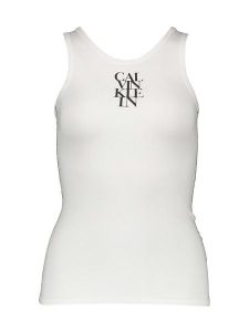 Calvin Klein Top w kolorze białym rozmiar: XL. Białe topy Calvin Klein, xl, bez wzorów, bez kołnierzyka, bez ramiączek. Za 104,99 zł.