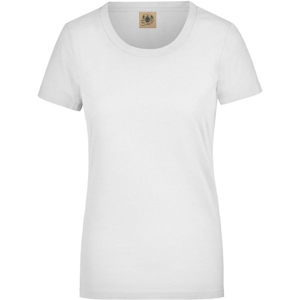 Damska Koszulka Vintage XL z Bawełny - James & Nicholson. Czerwone bluzki XJAGD, m, bez wzorów, z bawełny, eleganckie, bez kołnierzyka, bez ramiączek. Za 128,99 zł.