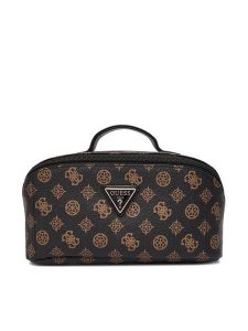 Guess Kosmetyczka Wilder Travel TWHP74 52067 Brązowy. Brązowe torebki klasyczne Guess, z aplikacjami, ze skóry, bez dodatków. Za 279,99 zł.