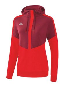 Erima Bluza "Squad" w kolorze czerwonym rozmiar: 40. Czerwone bluzy Erima, bez wzorów, z kapturem. Za 92,21 zł.