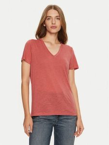Lee T-Shirt 112355200 Różowy Regular Fit. Czerwone t-shirty Lee, s, bez wzorów, z lyocellu, bez kołnierzyka, bez ramiączek. Za 59,99 zł.