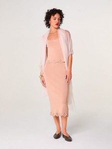 Rodier Spódnica w kolorze jasnoróżowym rozmiar: M. Różowe spódnice Rodier, na co dzień, m, bez wzorów, midi. Za 339,99 zł.