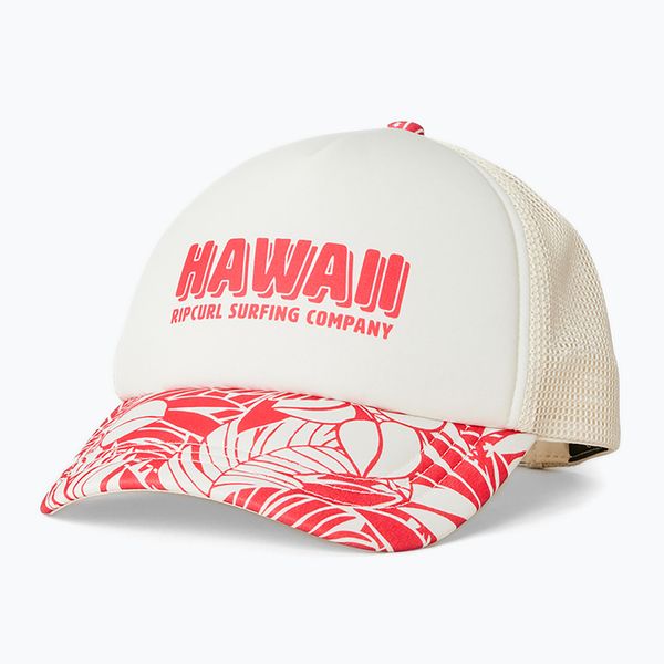 Czapka z daszkiem damska Rip Curl Mixed Yardage Trucker. Brązowe czapki Rip Curl, bez wzorów, z materiału, eleganckie. Za 109,99 zł.