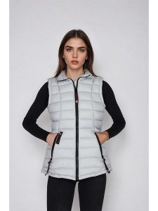 CANADA weather gear Kamizelka pikowana w kolorze szarym rozmiar: L. Szare kamizelki CANADA weather gear, l, bez wzorów, bez kołnierzyka, bez ramiączek, bez kaptura. Za 152,99 zł.