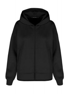 Bluza z kapturem B-FLORENCE. Czarne bluzy Volcano, s, bez wzorów, z elastanu, z kapturem. Za 179,99 zł.