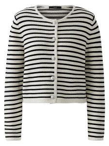 Oui Kardigan w kolorze biało-czarnym rozmiar: 38. Białe kardigany Oui. Za 197,63 zł.