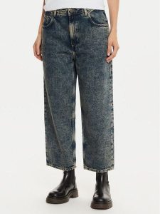 American Vintage Jeansy JOY11JH24 Granatowy Boyfriend Fit. Niebieskie jeansy American Vintage, bez wzorów, z bawełny. Za 279,99 zł.
