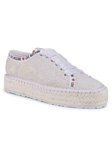 LOVE MOSCHINO Espadryle JA10383G0AJL010A Beżowy. Brązowe espadryle LOVE MOSCHINO, bez wzorów, z syntetyku, bez obcasa. Za 799,99 zł.