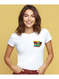 WOOOP Koszulka "Captures great moments" w kolorze białym rozmiar: XL. Białe bluzki Wooop, xl, bez wzorów, z bawełny, bez kołnierzyka, bez ramiączek. Za 61,75 zł.