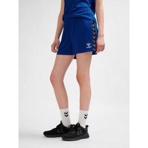 Szorty damskie Hummel autentyczne Pl. Niebieskie szorty Hummel, bez wzorów, sportowe. Za 176,50 zł.