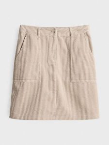 OPUS Spódnica sztruksowa w kolorze beżowym rozmiar: 38. Brązowe spódnice Opus, na co dzień, bez wzorów, z bawełny, mini. Za 172,89 zł.