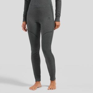 Legginsy termoaktywne damskie ODLO Active X-Warm BL Bottom Long. Szare legginsy ODLO, bez wzorów, z elastanu. Za 248,71 zł.