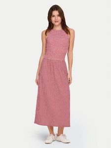 ONLY Sukienka letnia Celle 15369284 Czerwony Regular Fit. Czerwone kombinezony ONLY, na lato, xs, bez wzorów, z syntetyku, bez kołnierzyka, bez ramiączek. Za 149,99 zł.