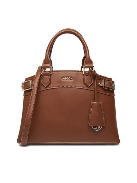 Lasocki Torebka C-LSK-M-007-08 Brązowy. Brązowe torebki klasyczne Lasocki, bez wzorów, z materiału, bez dodatków. Za 189,99 zł.