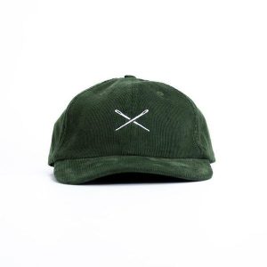 Tekstylna czapka Camp Cap Forest Green RESTRAP. Zielone czapki RESTRAP, bez wzorów, z tkaniny, eleganckie. Za 127,34 zł.