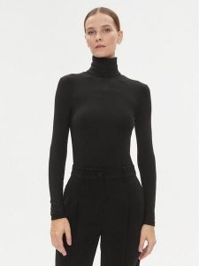 Calvin Klein Golf K20K206053 Czarny Slim Fit. Czarne golfy Calvin Klein, bez wzorów. Za 239,99 zł.