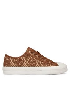 Guess Trampki FLJCR2 FAP12 Brązowy jasny. Brązowe trampki Guess, z aplikacjami, z materiału, bez zapięcia. Za 419,99 zł.