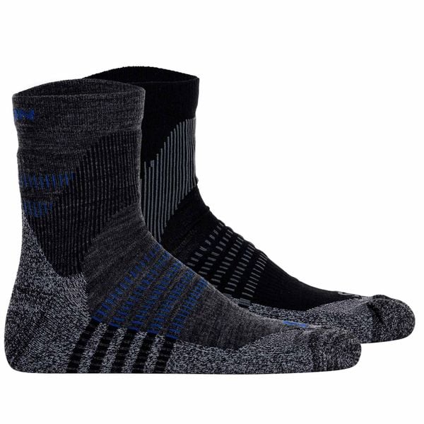 Skarpety trekkingowe Salomon X Ultra Access Quarter 2 pary, wełna merino. Brązowe skarpetki Salomon, bez wzorów, z elastanu. Za 79,00 zł.