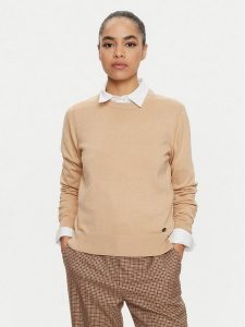 U.S. Polo Assn. Sweter WUP0394 Beżowy Regular Fit. Brązowe swetry klasyczne U.S. Polo Assn., s, z syntetyku, bez kołnierzyka. Za 199,99 zł.