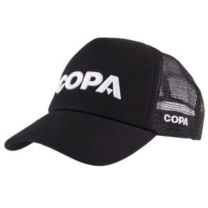 Czapka Dla Dorosłych - Logo Białe 3D - Czarna. Czarne czapki COPA FOOTBALL, bez wzorów, z materiału. Za 127,21 zł.