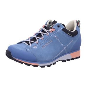 Buty damskie Dolomite 54 HIKE LOW EVO GTX DENIM BLUE. Niebieskie buty trekkingowe Dolomite, z denimu, bez zapięcia. Za 724,45 zł.