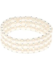 Pearl Addict Bransoletka z perłami w kolorze białym rozmiar: onesize. Białe bransoletki Pearl Addict, z perłą. Za 312,52 zł.