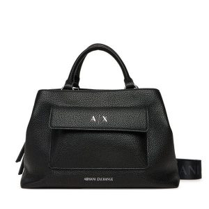 Torebka Armani Exchange. Czarne torebki klasyczne Armani Exchange, bez wzorów, bez dodatków. Za 549,99 zł.