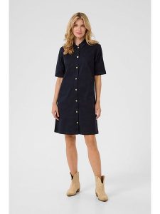 Cream Sukienka w kolorze czarnym rozmiar: 44. Czarne sukienki Cream, na co dzień, bez wzorów, bez kołnierzyka, bez ramiączek, midi, proste. Za 131,43 zł.