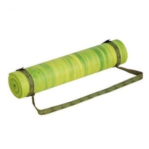 Pasek do transportu maty na rzep Bodhi Velcro - oliwkowy. Zielone paski BODHI, bez wzorów, sportowe. Za 29,99 zł.