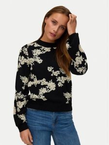 Vero Moda Sweter Nancy 10333561 Czarny Regular Fit. Czarne swetry klasyczne Vero Moda, l, z syntetyku, bez kołnierzyka. Za 159,99 zł.
