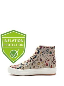 Goby Sneakersy w kolorze beżowym ze wzorem rozmiar: 41. Brązowe trampki Goby, bez wzorów, z materiału, za kostkę, bez zapięcia. Za 217,99 zł.