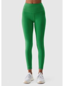 4F Legginsy sportowe w kolorze zielonym rozmiar: L. Zielone legginsy 4f, l, bez wzorów, z materiału, outdoorowe. Za 82,64 zł.