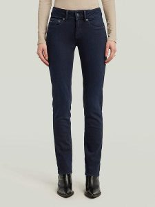 G-Star Dżinsy - Slim Straight fit - w kolorze granatowym rozmiar: W29/L32. Niebieskie jeansy G-Star, z aplikacjami. Za 210,31 zł.