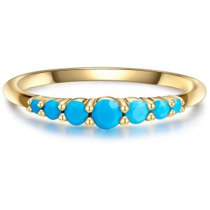 Glanzstücke München Srebrny pierścionek srebro wysokiej próby Tygrysie oko żółte złoto Pierścionki 1 ct Damski. Szare pierścionki Glanzstücke München, z turkusem, pozłacane. Za 209,99 zł.