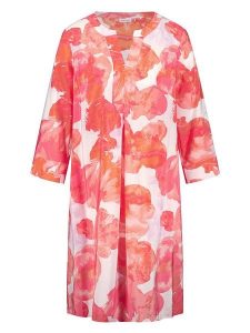 Gerry Weber Sukienka w kolorze biało-pomarańczowo-czerwonym rozmiar: 38. Białe sukienki Gerry Weber, bez wzorów, bez kołnierzyka, bez ramiączek, midi. Za 184,89 zł.