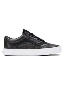 Vans Skórzane sneakersy "Old Skool" w kolorze czarnym rozmiar: 42,5. Czarne trampki Vans, bez wzorów, bez zapięcia. Za 166,10 zł.