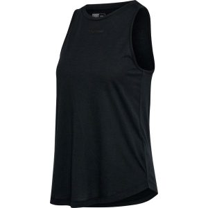 Damski tank top Hummel MT Vanja. Czarne topy Hummel, xl, bez wzorów, z bawełny, klasyczne, bez kołnierzyka, bez ramiączek. Za 131,00 zł.